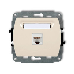 TREND Gniazda komputerowe pojedyncze 1xRJ45, kat. 5e, 8-stykowy beżowy 1GK-1