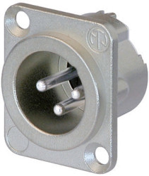 Złącze XLR 3 -pinowe Montaż na kablu Męski