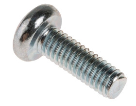 Śruby maszynowe M4 łeb z łbem walcowym soczewkowym Stalowe długość 12.0mm skok 0.70mm