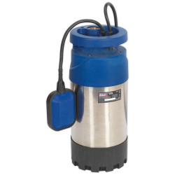 Sealey WPS92A Submersible Stainless Water Pump Automatic 92ltr/min 40m Head 230V