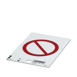 Tablica zakazująca PVC Zakaz ogólny, Angielski Tak