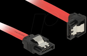 83980 SATA 6 Gb/s male&gt;male downw. ang. 70 cm red