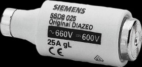 DIAZED fuse DIII/E33, 25 A, gG, 600 V (DC), 5SD8025