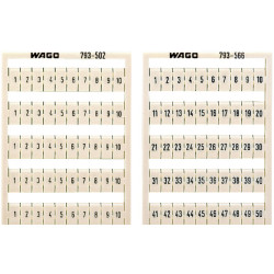 WAGO 793-5573 WMB Multiple Marking System Horizontal 91 ... 100 10x, white
