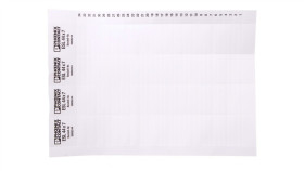 Taśma Wtykana Nieopisana Biała 44X7mm Esl 44X7 0808244 /10Szt./