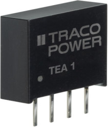 DC converter, 4.5-5.5 VDC, 1 W, 1 output, 5 VDC, 78 % efficiency, TEA 1-0505