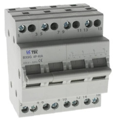 Przełącznik modułowy sieć-agregat agregat-sieć 1-0-2 I-0-II 4P 40A 400V BX9G