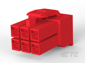 Obudowa złącza zasilania 6-pinowe TE Connectivity 300 V AC Wtyk