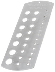 Wskaźnik wiercenia, Przymiar wierconego otworu, Stal