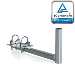 Uchwyt ant. balkon uniwersalny UBU-38/450-H Stalowy