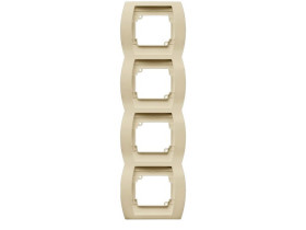 GAZELA Ramka 4 poczwórna pionowa beżowy R-4JV/01 OSPEL