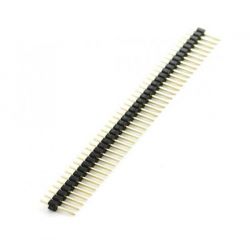 Listwa goldpin czarna 2.54mm 1x40 pin (2 sztuk)