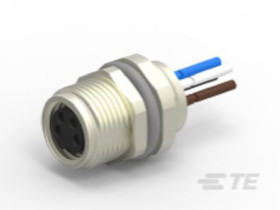 Złącze wielostykowe przemysłowe 4-pinowe M8 Montaż tylny Gniazdo TE Connectivity