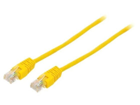 Patch cord U/UTP, Cat 5e, wtyk RJ45 z obu stron, linka, CCA, 5m PP12-5M/Y