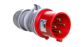 Wtyczka Przenośna 32A 4P 400V Czerwona Ip44 Turbo Shark 024-6Tt