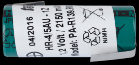 FDK 4/5 A battery, NiMh, 2150 mAh, with solder lugs