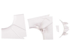 Naroże kanału wewnętrzne regulowane DLP 50x105 /1x przegroda/ 010606