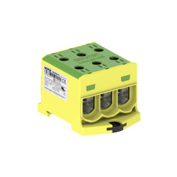 Zacisk uniwersalny zółto-zielony 3xAl/Cu 6-95mm² 1500V złączka szynowa OTL95-3 Morek