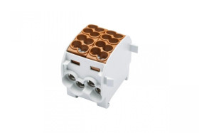 Blok rozdzielczy-odgałęźny Al/Cu SCB 25-2 (80120) SIMBLOCK jednobiegunowy 2x25mm2 brązowy 81505015