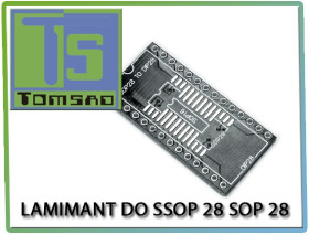 Laminate for sop28 adapter to dip 28, ssop 28 to dip 28 c