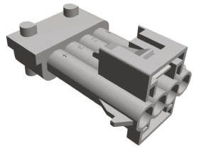Złącze samochodowe 4-pinowe TE Connectivity -rzędowe Męski Timer Montaż na kablu Obudowa złącza samochodowego
