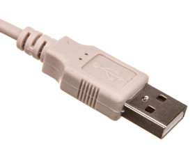 Kabel połączeniowy USB 2.0 Typ USB A/USB B, M/M beżowy 1,8m AK-300102-018-E