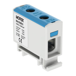 Złączka szyn. 1,5-50mm2 nieb 2otwor 1P Morek MAA1050B10