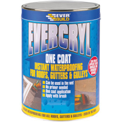 Everbuild EVCBK5 EVERCRYL&#xAE; One Coat Black 5kg