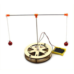 DIY Mini Wooden Solar Energy Revolving Carousel - Conversion of Light Energy to Electric Energy
