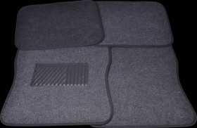 Vehicle - floor mat, black, set of 4