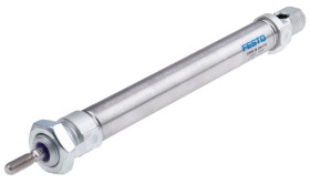 Siłownik pneumatyczny skok: 100mm Festo Ø 16mm dwustronnego działania Action 211mm Elastomer DSNU-16-100-P-A M5