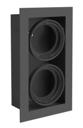 Oprawa punktowa PIREO PODWÓJNA, czarna/czarna OP-PIREO2-20