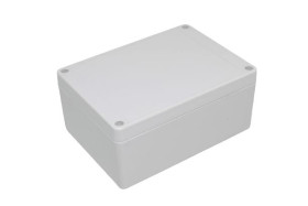 Obudowa ogólnego użytku Poliwęglan szerokość zew. 105 mm długość zew. 145 mm wys. zew. 60 mm Hammond IP65 Jasnoszary