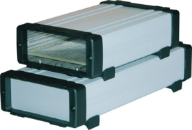 Die-cast aluminum enclosure, (L x W x H) 240 x 107 x 45 mm, light gray (RAL 7035), IP66, 418-502-25