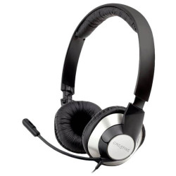 Creative 51EF0960AA000 HS-720 V2 On-ear headset Black Silver Volume control