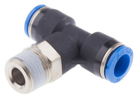 Złączka pneumatyczna Wciskane 10 mm Wciskane 10 mm Festo Adapter gwintowany teowy R 3/8 męskie