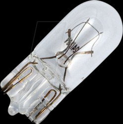 42822500 T10 WB W2.1x9.5d 10x28, 6 V, 333 mA, 2 W, C2V, 2K hrs, clear