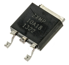 MOSFET P-kanałowy 5,9 A DPAK (TO-252) 100 V SMD Pojedynczy 10.2 W 190 miliomów