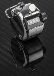 Licznik impulsów Resetowanie Ręczne RS PRO mechaniczny 4-cyfrowy Licznik