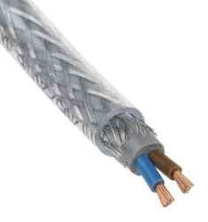 Kabel sterowniczy SY 2 rdzeniowy , Ekranowany, izolacja Polichlorek winylu PVC, D 9.9mm , 50m
