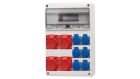 Rozdzielnica Legato 16M - Gniazda 3X16a 5P, 32A 5P, 6X230v /16 Modułów/