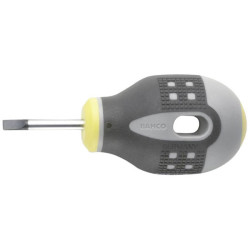 Bahco BE-8355 ERGO Slotted Screwdriver Short 3-Component Grip