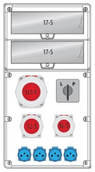Rozdzielnica R-BOX 740 34S:1x125/5,1x32/5,1x16/5,4x250V,1xL/P,IP65 B.18.740-11W_IP65
