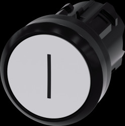 3SU1000-0AB60-0AC0 SIRIUS ACT pushbutton, Ø 22 mm, white, "I"
