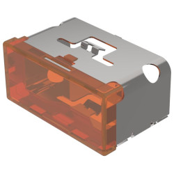 Soczewki do wskaźników, 03-901, Pomarańczowy, Prostokąt, długość: 38