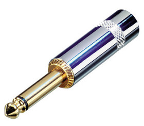 Złącze Jack 6,35 mm Męski Mono Montaż na kablu