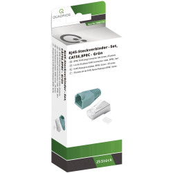 Quadrios 1906C174 RJ-45 Plug Set CAT 5e 8P8C Green 25 pcs