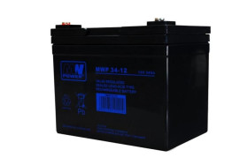 Akumulator VRLA AGM 12V 34Ah (żywotność 12lat) MWP 34-12