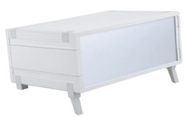 ABS enclosure kit, (L x W x H) 290.9 x 198.9 x 62.2 mm, light gray (RAL 7035), IP40, 55620000.MT4