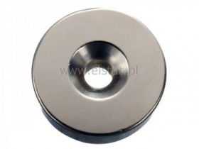 Magnes neodymowy okrągły 8x3mm + otwor 6/3,5mm